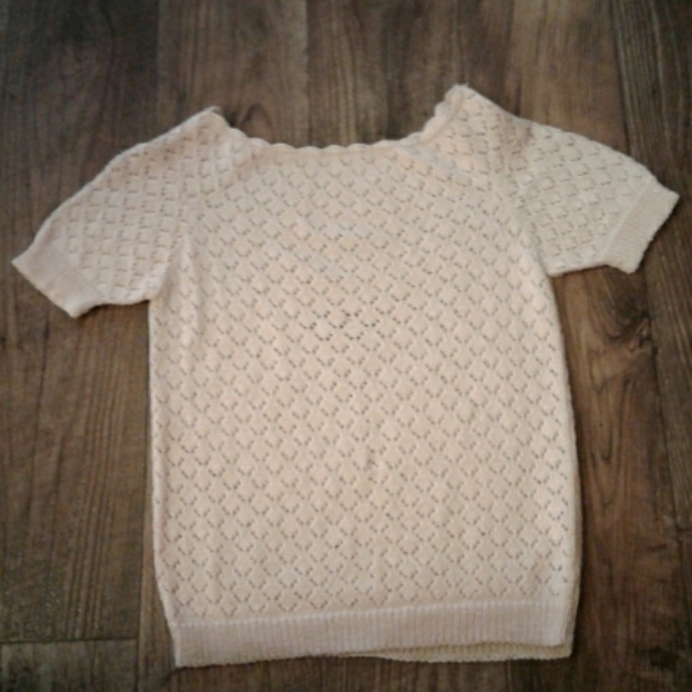 Blush knit top